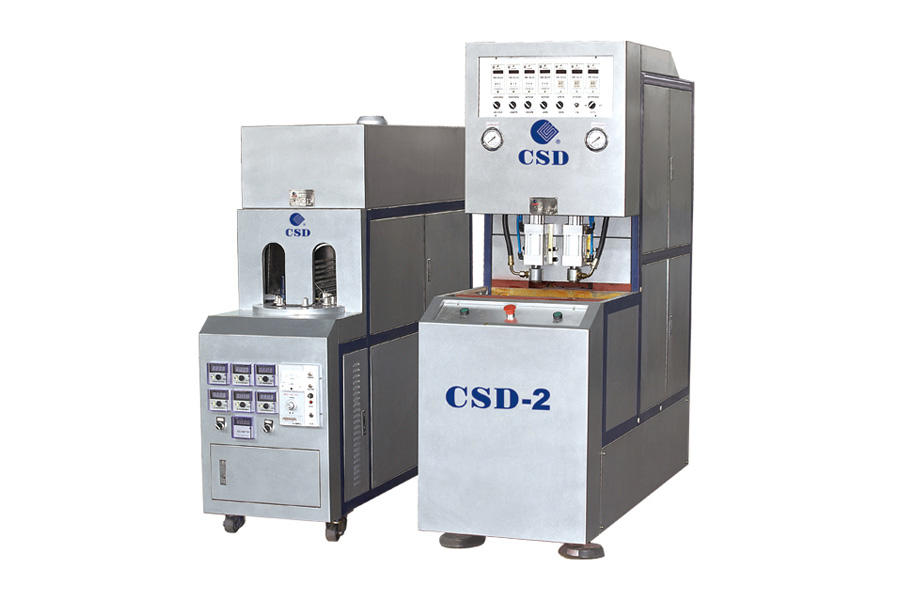 Machine de moulage par soufflage semi-automatique CSD-2